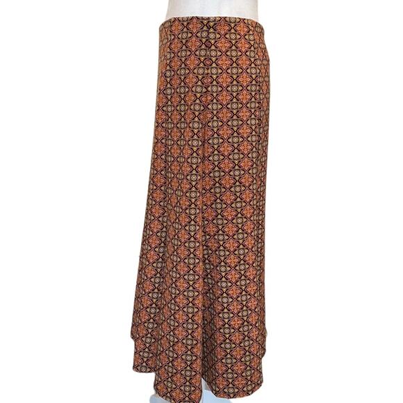 NY COLLECTION Midi Length‎ Tribal Print Skirt Size Small - Picture 2 of 7